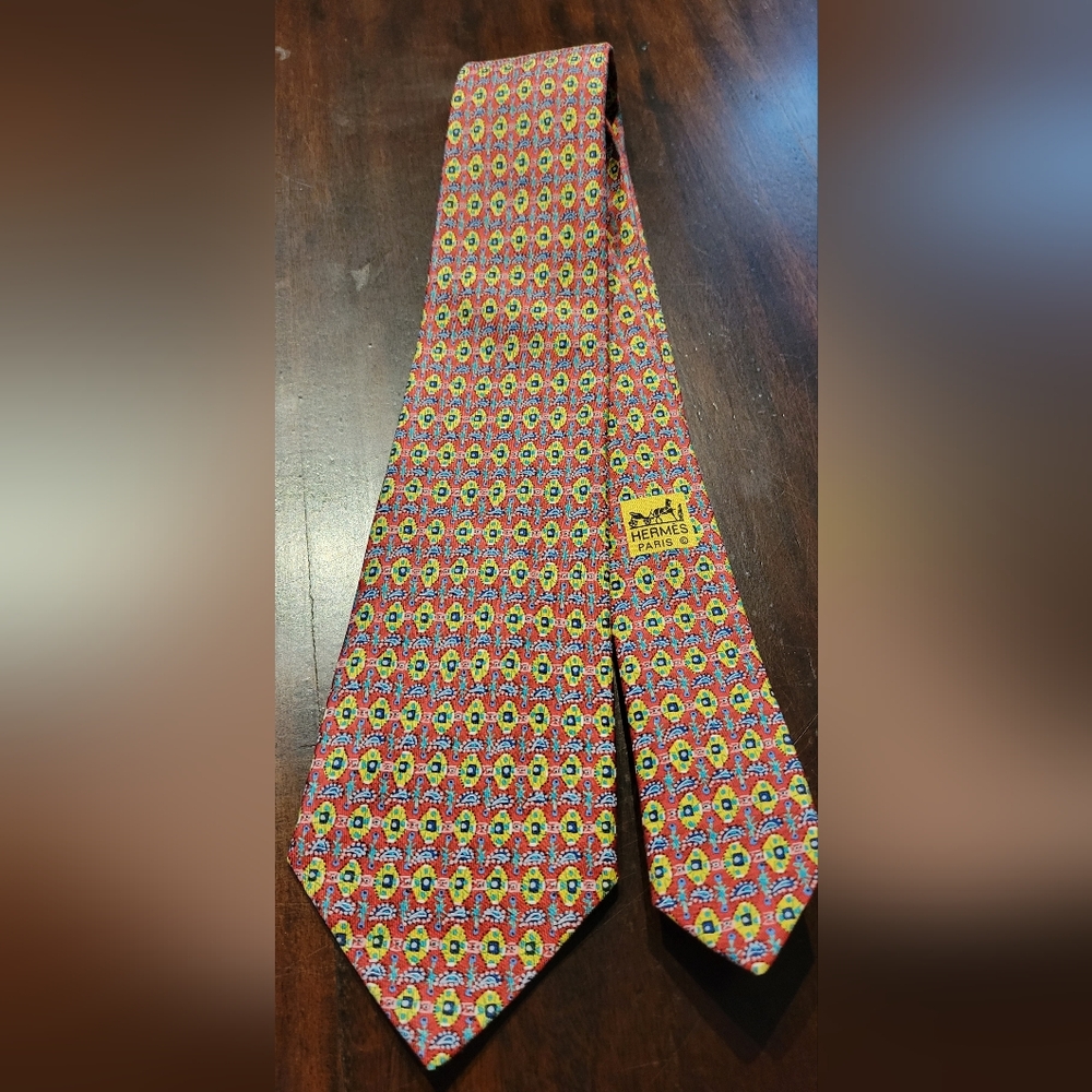 HERMES TIE PAISLEY